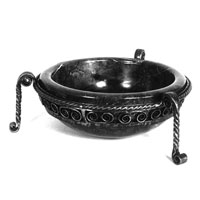 Wrought Iron Base with Marble Bowl  1919